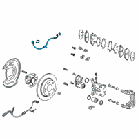 OEM 2021 Honda Clarity Set, Rear Diagram - 01466-TRT-A00