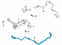 OEM 2020 Ford F-350 Super Duty Oil Cooler Tube Diagram - LC3Z-7H255-B