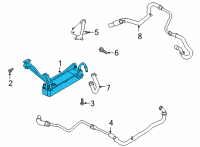 OEM 2022 Ford F-350 Super Duty Oil Cooler Diagram - LC3Z-7869-A