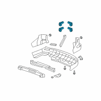 OEM 2007 Honda CR-V Back Up Sensors (Taffeta White-Exterior) Diagram - 08V67-SWA-111K