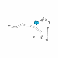 OEM 2014 Chevrolet Traverse Stabilizer Bar Insulator Diagram - 15905569