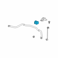 OEM 2015 GMC Acadia Stabilizer Bar Insulator Diagram - 15905569