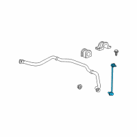 OEM GMC Stabilizer Link Diagram - 20905104