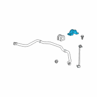 OEM 2014 Buick Enclave Stabilizer Bar Clamp Diagram - 15223561