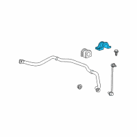 OEM GMC Stabilizer Bar Clamp Diagram - 15223561