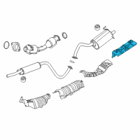 OEM 2013 Nissan Sentra INSULATOR-Heat, Trunk Floor Diagram - 74772-3SG0A