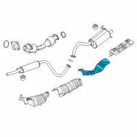 OEM 2013 Nissan Sentra INSULATOR-Heat, Rear Floor Diagram - 74761-3SG0A