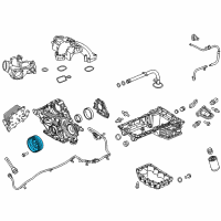 OEM 2015 Ford F-350 Super Duty Vibration Damper Diagram - LC3Z-6312-C