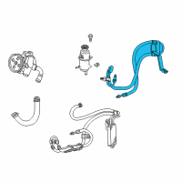 OEM 2005 Jeep Liberty Line-Power Steering Pressure Diagram - 52128786AB