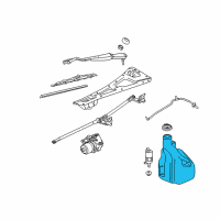 OEM 2004 Chevrolet SSR Washer Reservoir Diagram - 15779291