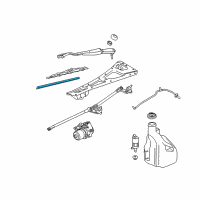 OEM 2004 Chevrolet SSR Blade Kit-Windshield Wiper *RH (Refill) Diagram - 15220314