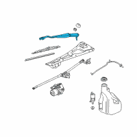 OEM 2005 Chevrolet SSR Wiper Arm Diagram - 15828974