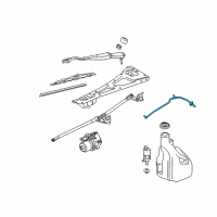 OEM Chevrolet SSR Hose-Windshield Washer Solvent Container Diagram - 15118465