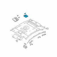 OEM 2009 Hyundai Sonata Lamp Assembly-Map Diagram - 92850-3K100-V2