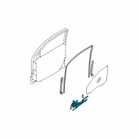 OEM 2008 Kia Sorento Regulator Assembly-Front Door Diagram - 824023E002