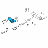 OEM 2020 BMW 330i EXCH CATALYTIC CONVERTER CLO Diagram - 18-32-8-659-799