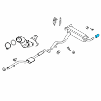 OEM 2021 BMW 330e TAILPIPE TIP, BLACK CHROME Diagram - 18-30-8-485-758