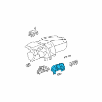OEM 2008 GMC Acadia Plate Asm-Instrument Panel Cluster Trim *Ebony Diagram - 20944703