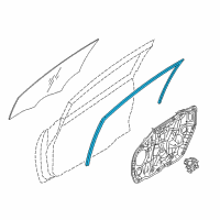 OEM Kia Run Assembly-Front Door Window Glass Diagram - 82530A7000
