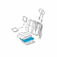 OEM Jeep Grand Cherokee Seat Cushion Foam Diagram - 5161387AA