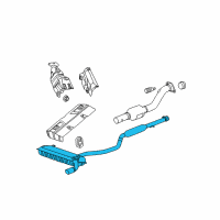 OEM 2008 Dodge Caliber MUFFLER-Exhaust Diagram - 5105693AK