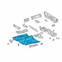 OEM 2003 Toyota MR2 Spyder Pan, Front Floor Diagram - 58111-17050