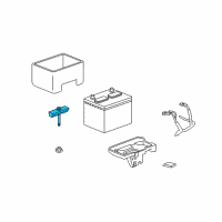 OEM 2008 Dodge Nitro Bracket-Battery Hold Down Diagram - 55396999AC