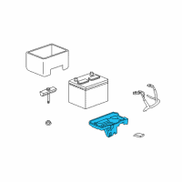 OEM Dodge Tray-Battery Diagram - 55360874AD