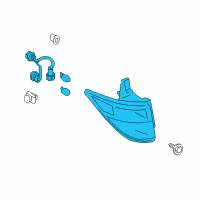 OEM 2013 Nissan Quest Lamp Assembly-Rear Combination, RH Diagram - 26550-1JA0B