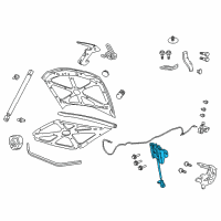 OEM Pontiac Latch Diagram - 92258586