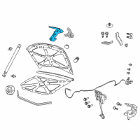 OEM 2008 Pontiac G8 Latch-Hood Secondary Diagram - 92202947