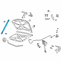 OEM 2009 Pontiac G8 Support Strut Diagram - 92213657