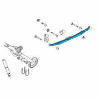 OEM Dodge Rear Leaf Spring Diagram - 52113141AI