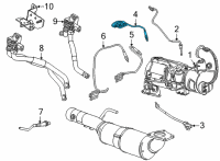 OEM 2021 GMC Yukon Upper Nox Sensor Diagram - 12686784