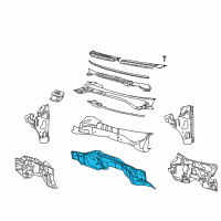 OEM 2014 Ford F-150 Dash Panel Diagram - BL3Z-1501610-A