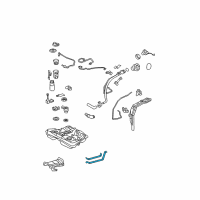 OEM Toyota Matrix Fuel Tank Mount Strap Diagram - 77601-12330