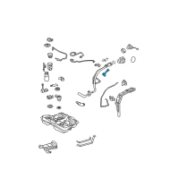 OEM Toyota Matrix Filler Pipe Clamp Diagram - 77281-02060