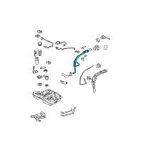 OEM 2006 Toyota Matrix Filler Pipe Diagram - 77201-02190