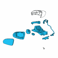 OEM 2017 Buick LaCrosse Mirror Assembly Diagram - 26269361