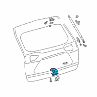 OEM Toyota RAV4 Lock Assembly Diagram - 69350-0R050