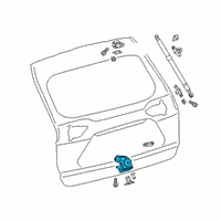 OEM 2020 Toyota RAV4 Lock Assembly Diagram - 69350-0R050