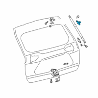 OEM Toyota RAV4 Prime Lift Cylinder Upper Bracket Diagram - 68946-0R060