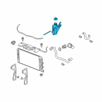 OEM 2007 Pontiac Grand Prix Reservoir Asm-Coolant Recovery Diagram - 15822510