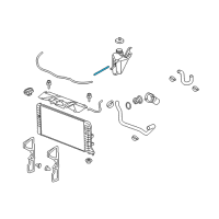 OEM 2006 Chevrolet Monte Carlo Coolant Recovery Reservoir Overflow Hose Diagram - 10384207