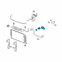 OEM 2008 Chevrolet Impala Inlet Asm-Water Pump Diagram - 12600178