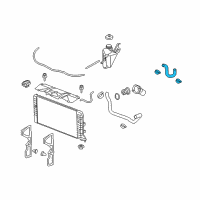 OEM 2007 Chevrolet Monte Carlo Radiator Inlet Hose (Upper) Diagram - 15298839