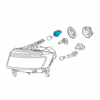 OEM 2014 Jeep Grand Cherokee Socket-HEADLAMP Diagram - 68222843AA