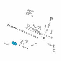 OEM Honda Civic del Sol Dust Seal, Tie Rod Diagram - 53534-ST0-013