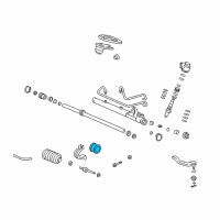 OEM Acura Integra Cushion B, Power Steering Rack Diagram - 53436-ST0-950