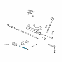 OEM 1997 Acura Integra End Set, Rack Diagram - 53010-ST0-000